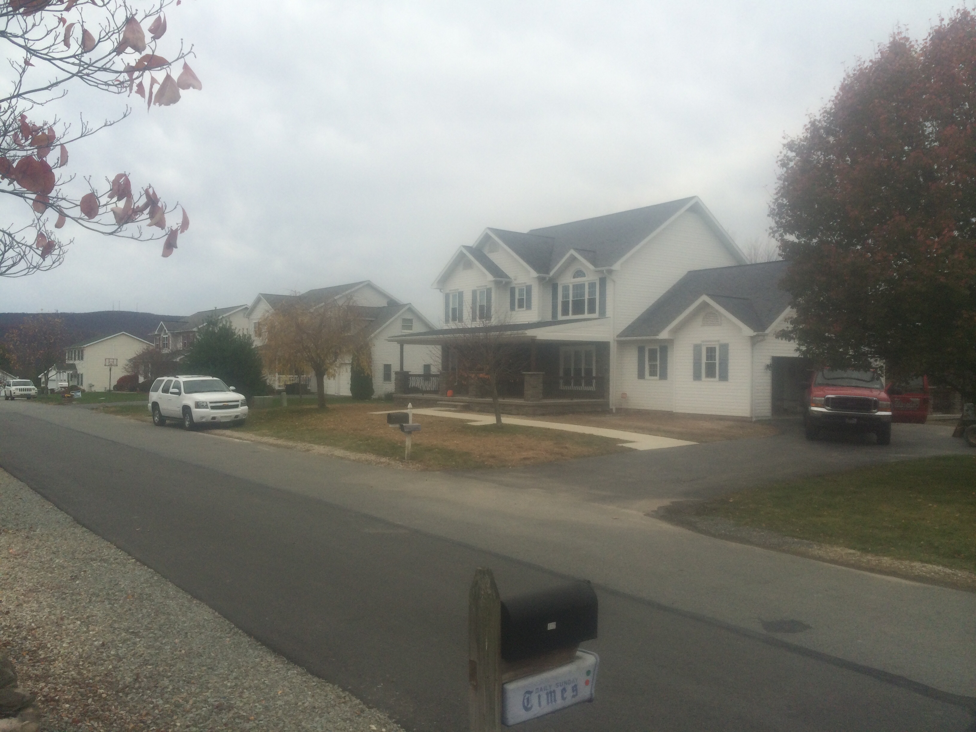 Stone veneer and brick combination on custom home exterior